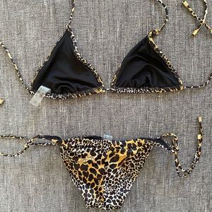 Victoria’s Secret Swim — Leopard string bikini